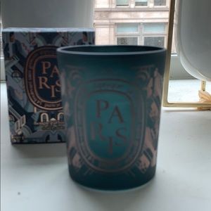 Empty Paris Diptyque candle holder with the box